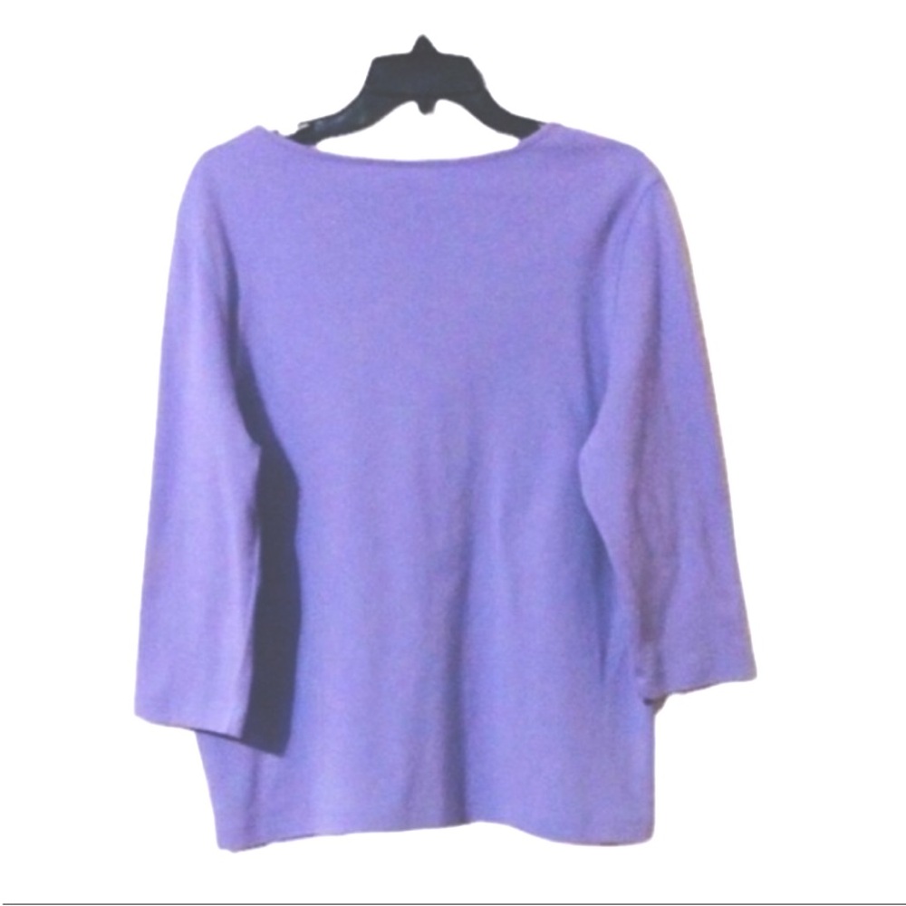 ALFRED DUNNER Purple Layered EMBROIDERED Top Size MEDIUM - Picture 2 of 11